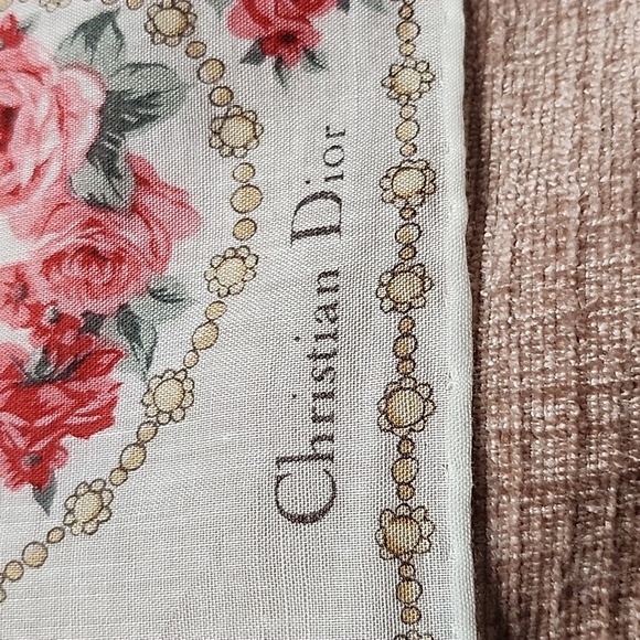 Christian Dior 💯 Authentic Handkerchief Cotton - Picture 2 of 6